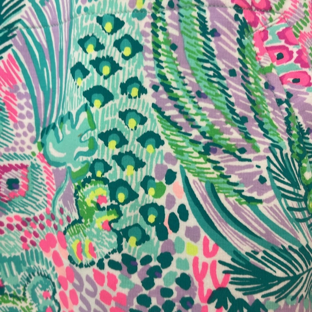 Lilly Pulitzer Colorful Long Sleeves 1/2 Zip Pullover Jacket Top Sweatshirt Sz S - Picture 5 of 5